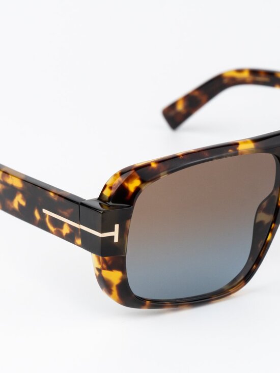 Tom Ford TURNER Women Sunglasses Havana Brown Gradient Pilot FT1101 52F main image 5